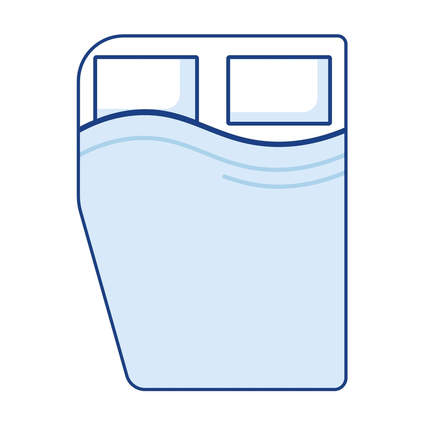 Bodyshape Left Curved Corners Motorhome Mattress Topper - Super King