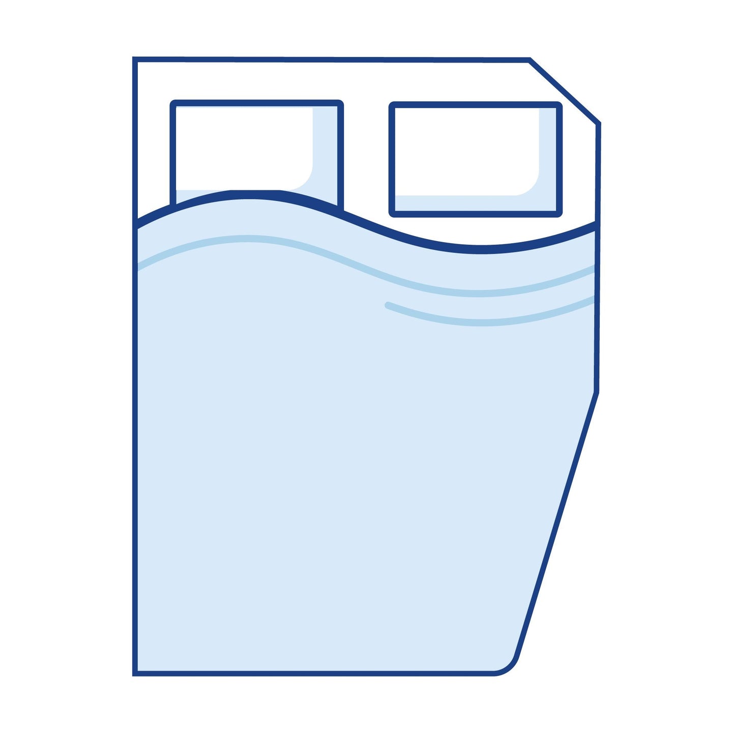 Bodyshape Right Curved Cut Corners Caravan Mattress - Double