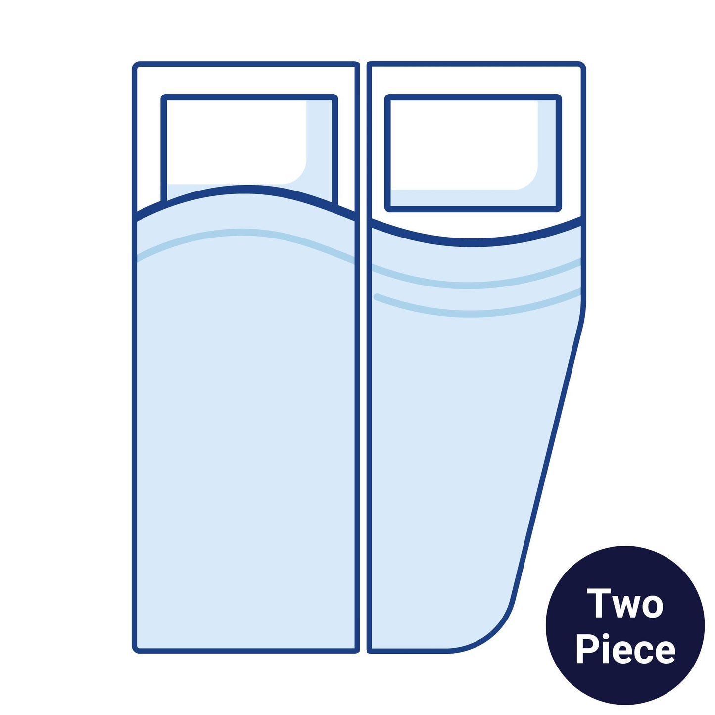 Bodyshape Right Two Piece Motorhome Mattress Topper - Super King