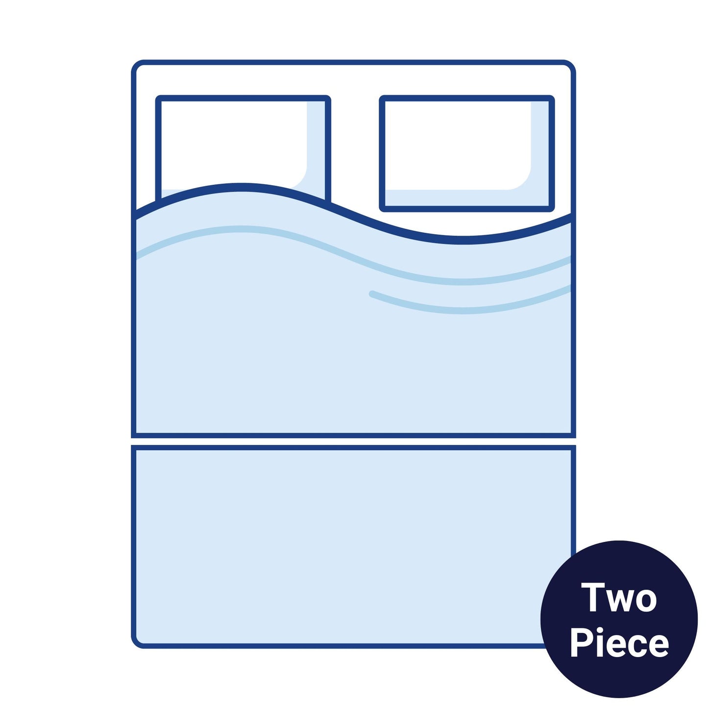 Bodyshape Horizontal Bolster Motorhome Mattress Topper - Super King