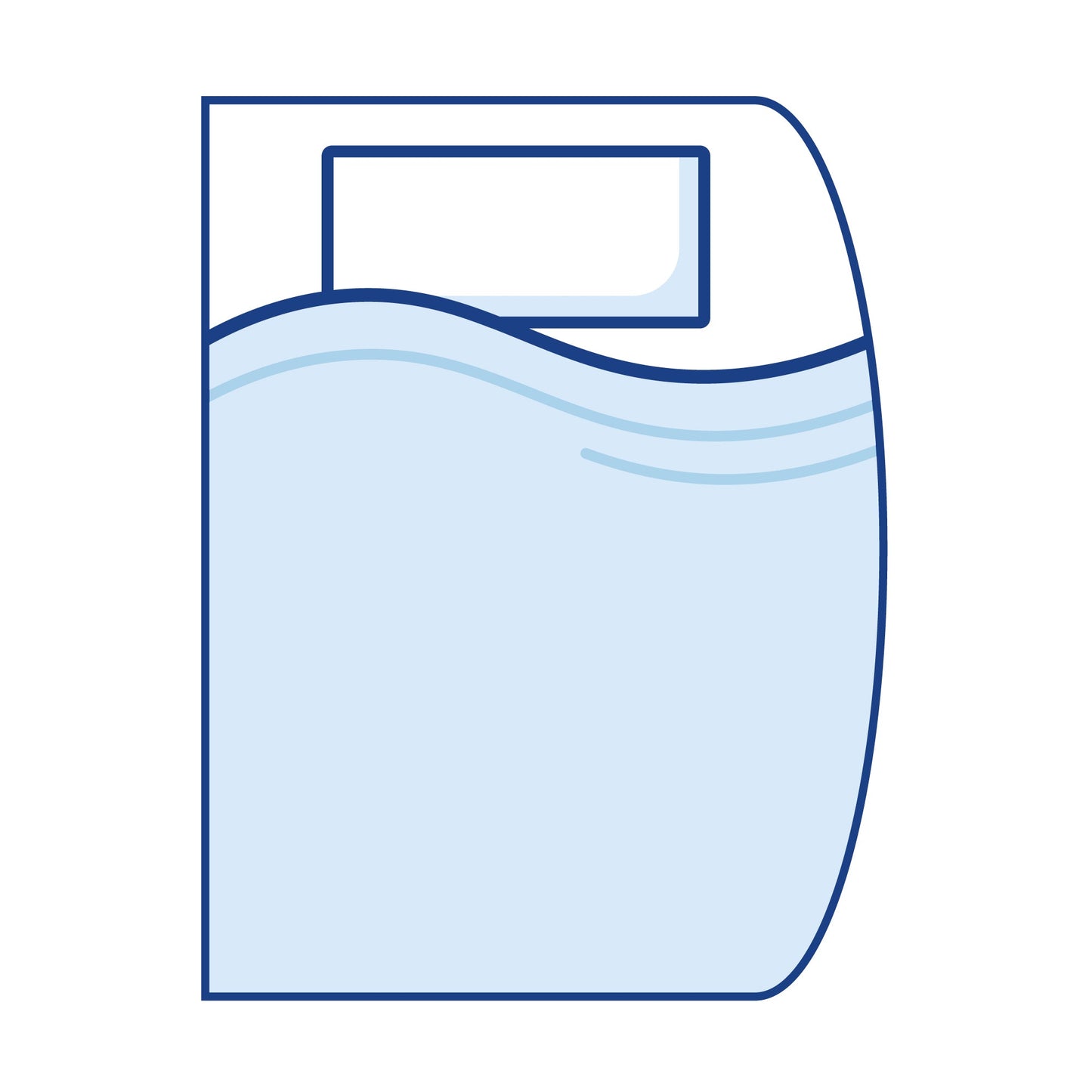 D-Shaped Curved Corner Mattress Right Hand - Super King Memory Foam