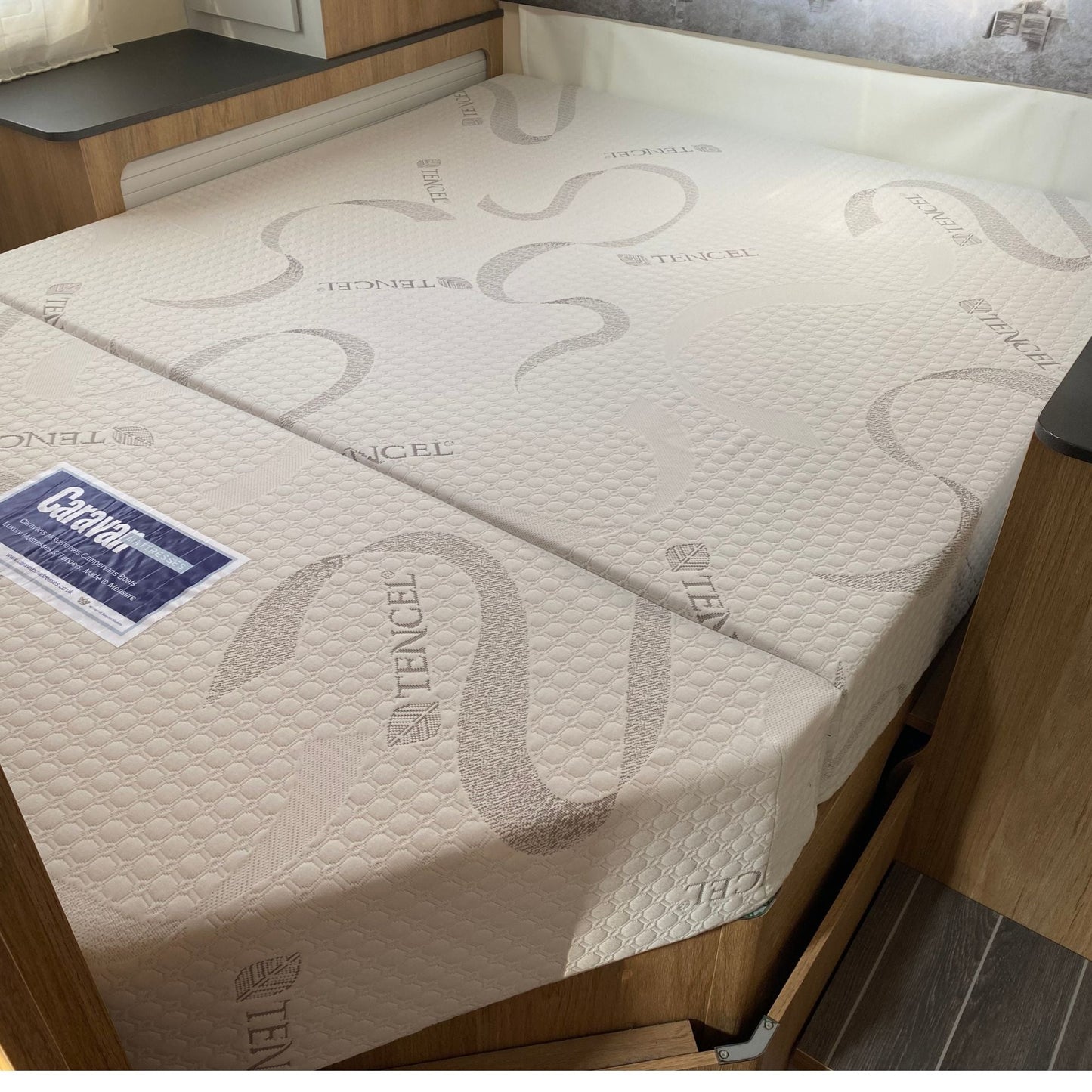 Bodyshape Right Curved Cut Corners Caravan Mattress - Double