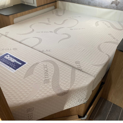 Bodyshape Right Curved Cut Corners Caravan Mattress - Double