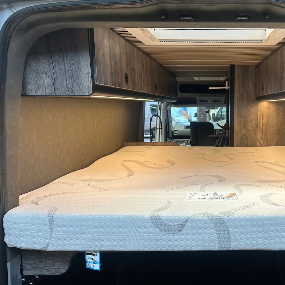 Bodyshape Left Hand D Shaped Curved Corner Motorhome Mattress - King