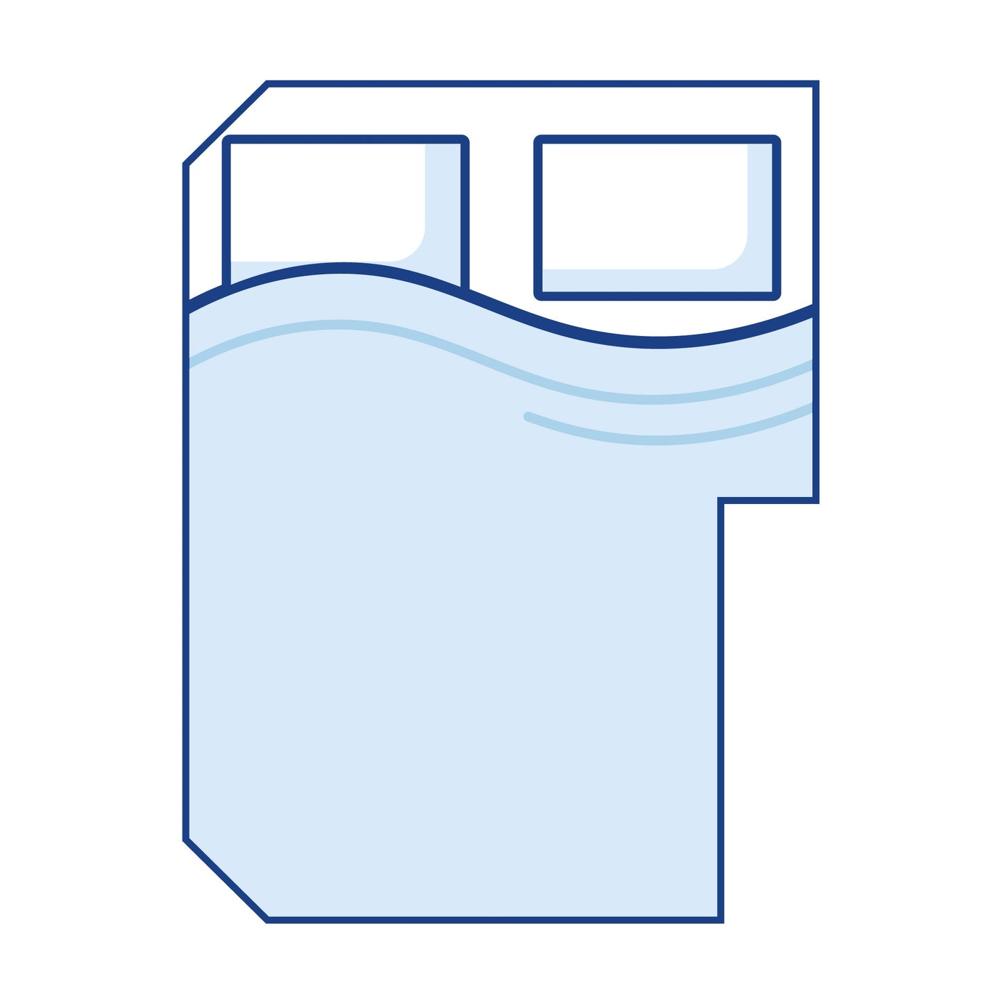 Right Cut Out Camper Mattress Super King - Memory Foam