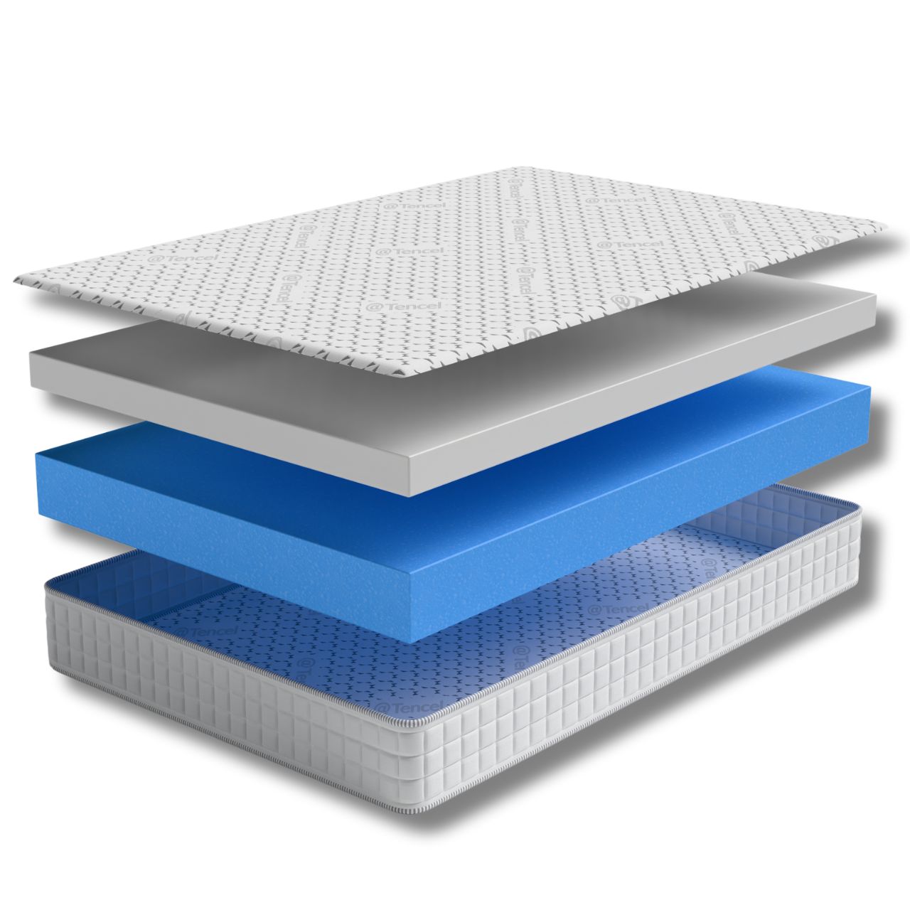 Comfisan Left Hand D Shaped Curved Corner Motorhome Mattress - King
