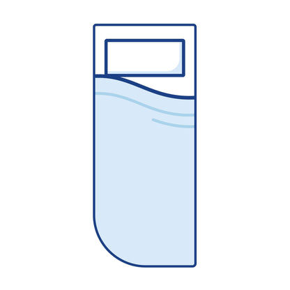 Curved single mattress in plush fabric, designed for campervans by CaravanMattresses