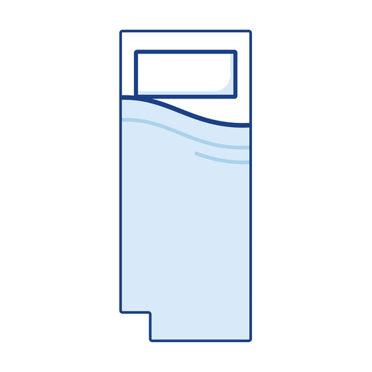 Bodyshape Narrow Left Cut Out Motorhome Mattress - Single