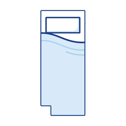 Imperial Elite 2000 narrow left cut motorhome mattress in durable foam for campers by CaravanMattresses