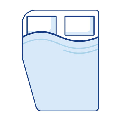 Bodyshape Left Curved Corners Motorhome Mattress Topper - Super King