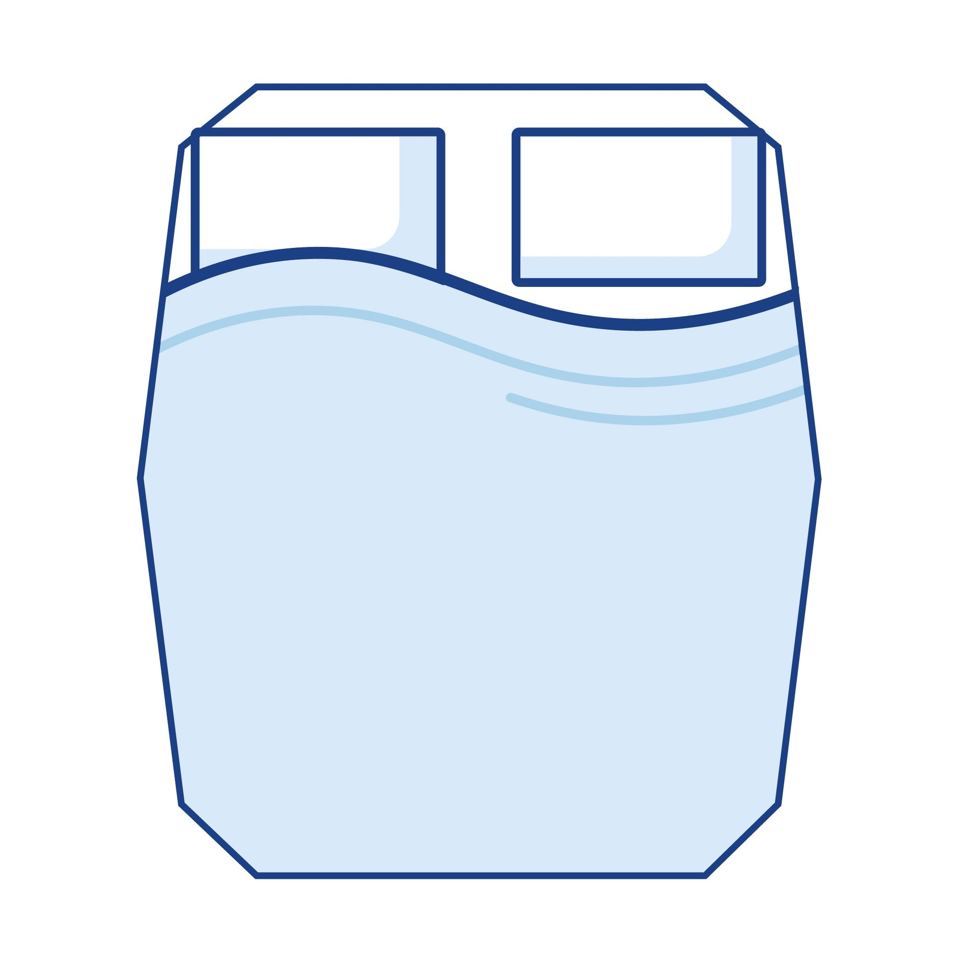Super King Bodyshape Boat Mattress Topper by CaravanMattresses in white, with options for 1", 2", or 3" depth.