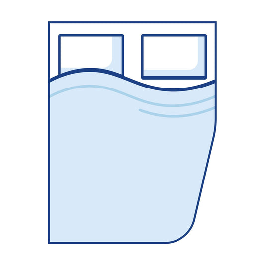 Comfisan Right Curved Corner Motorhome Mattress - Double