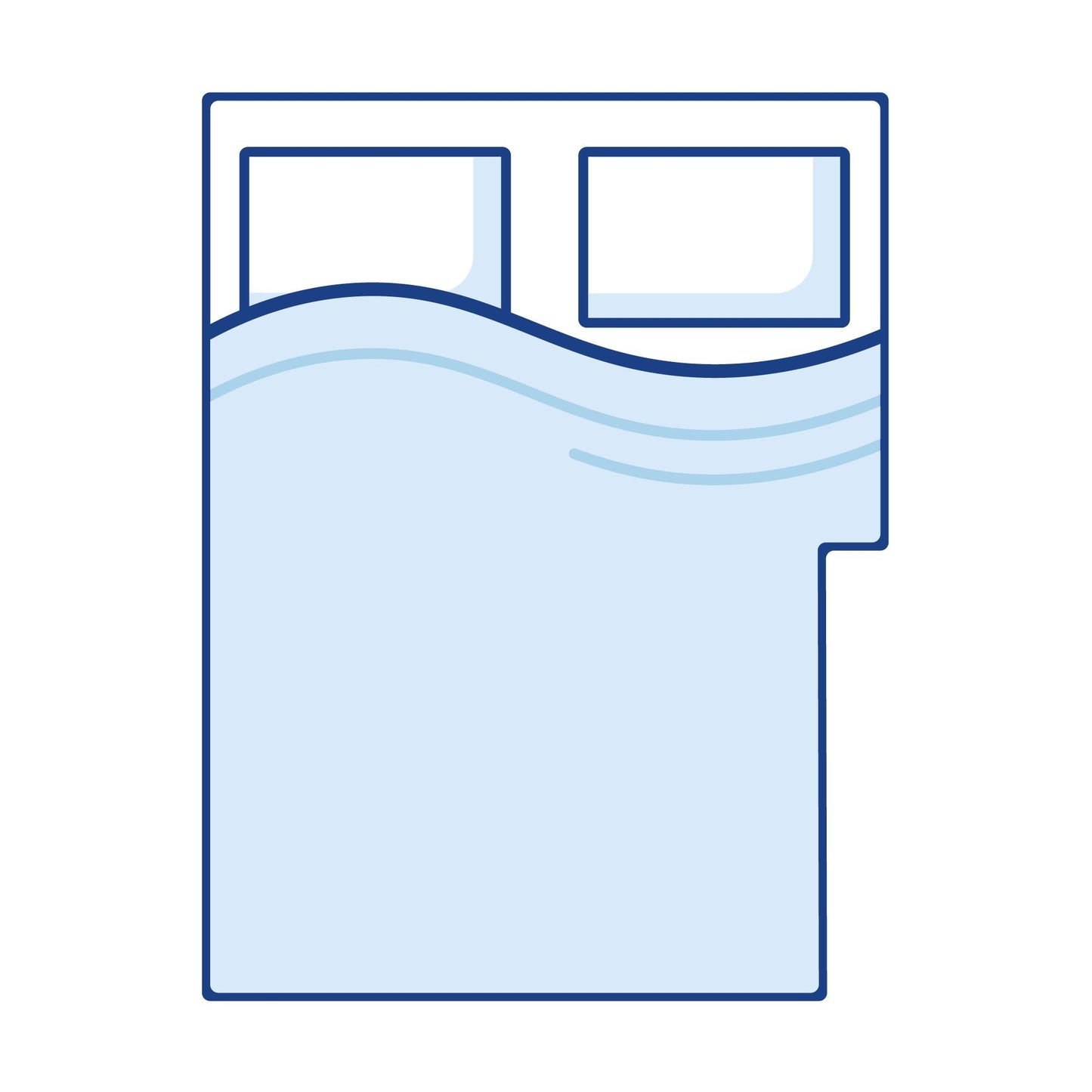 Premium Memory Foam Right Cut Out Motorhome Mattress - Super King
