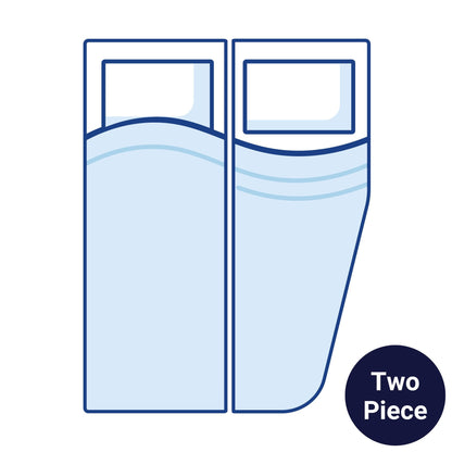 Bodyshape Right Two Piece Motorhome Mattress Topper - Super King