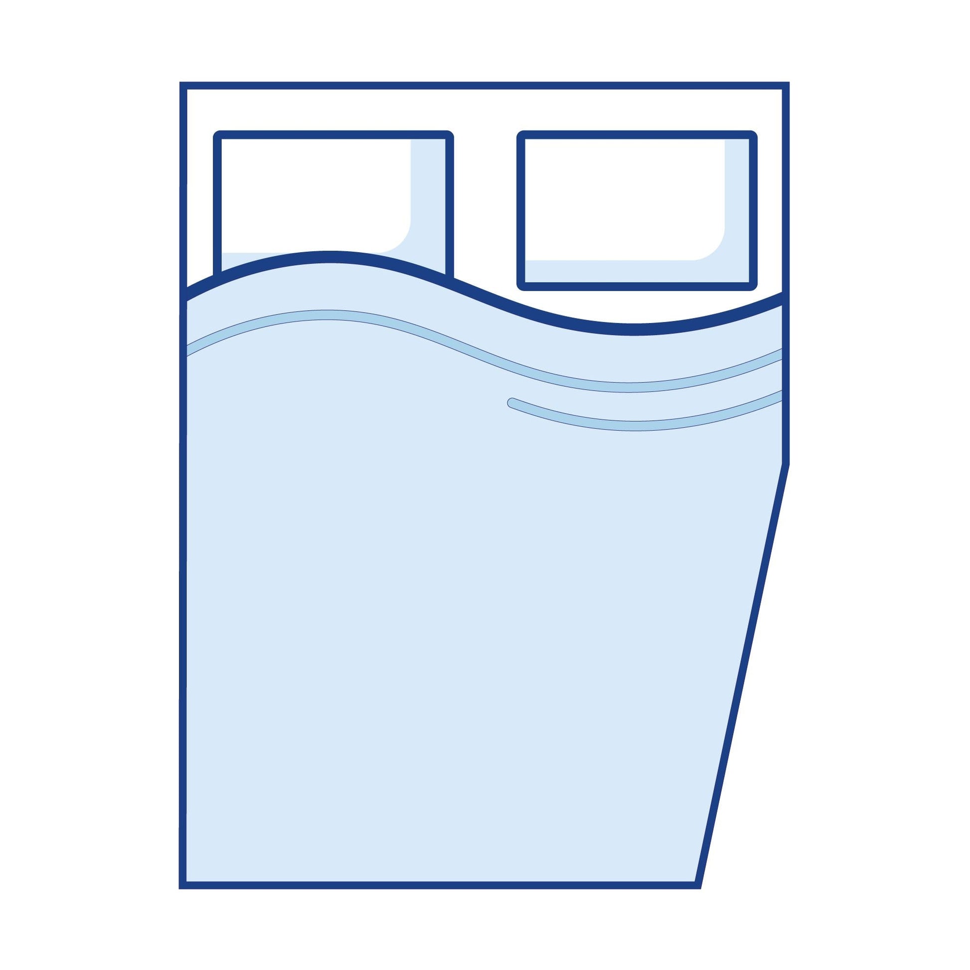 Super King memory foam mattress with cut corners, available in 6", 8", and 10" thicknesses by CaravanMattresses.