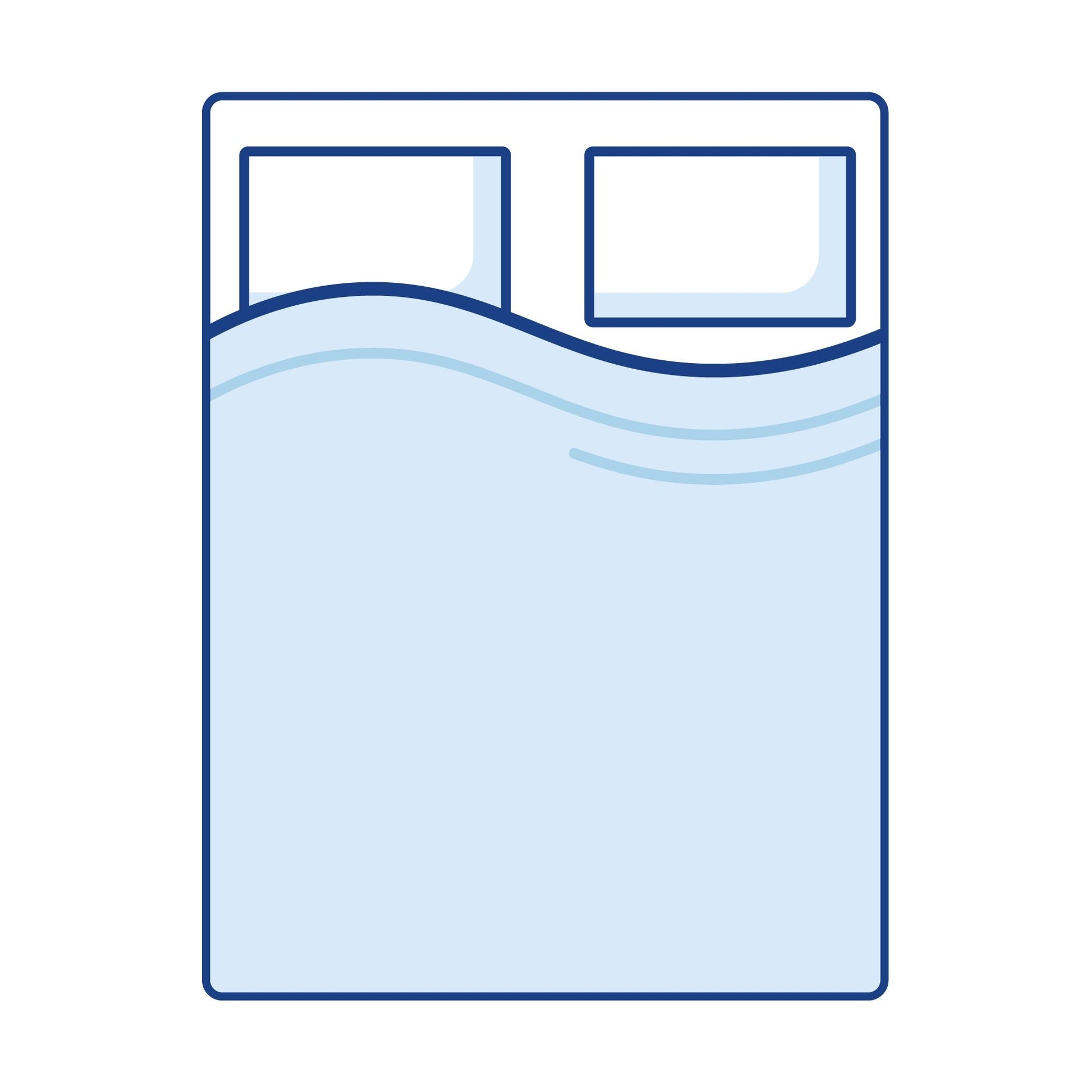 Bodyshape Super King rectangular memory foam mattress by CaravanMattresses in white, showing 6", 8", and 10" thickness optio