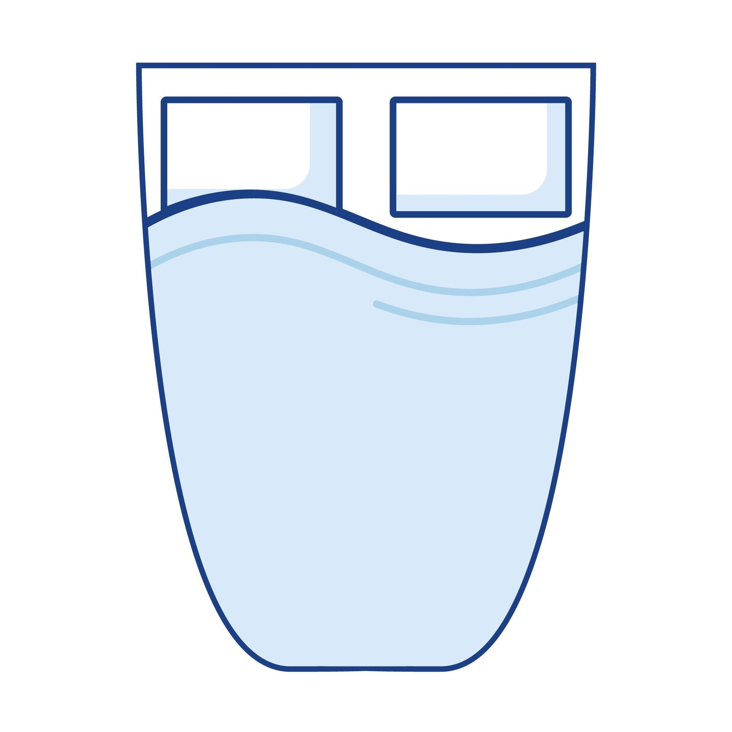 Bodyshape V Berth Boat Mattress Topper - Double